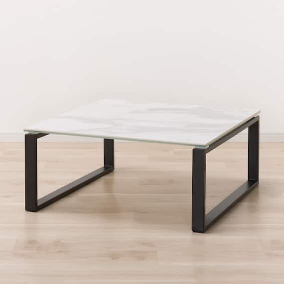 センターテーブル(セーラル2 80 WH/BK) 2枚目画像