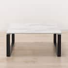 センターテーブル(セーラル2 80 WH/BK) 3枚目画像