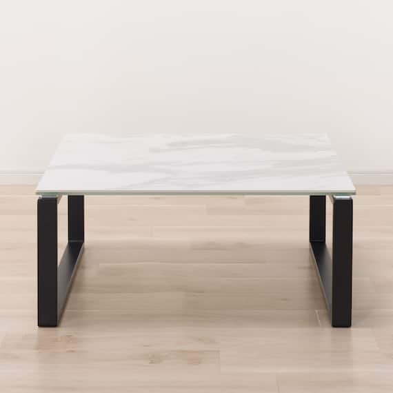 センターテーブル(セーラル2 80 WH/BK) 3枚目画像