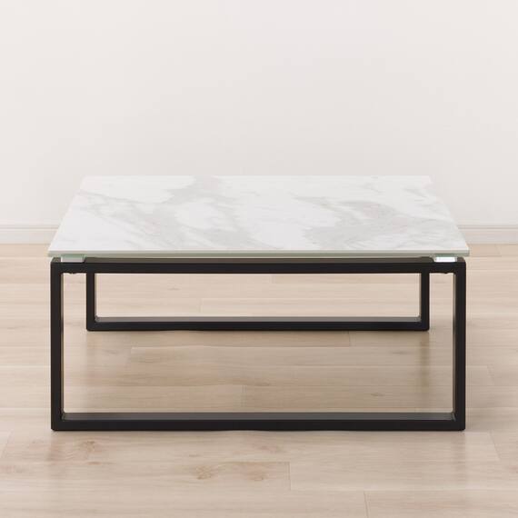 センターテーブル(セーラル2 80 WH/BK) 4枚目画像