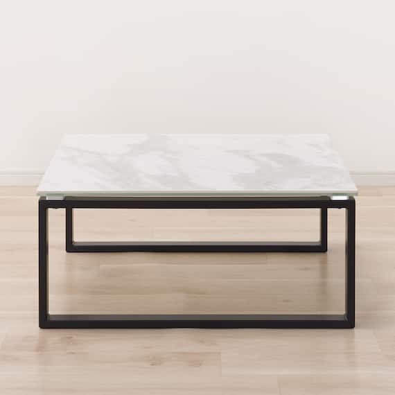 センターテーブル(セーラル2 80 WH/BK) 4枚目画像