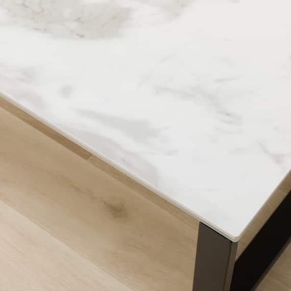 センターテーブル(セーラル2 80 WH/BK) 5枚目画像