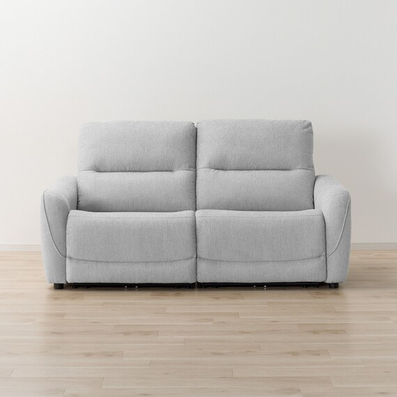 3人掛け電動リクライニングソファ 布張りタイプ (HE02 LGY) 10枚目画像