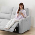 3人掛け電動リクライニングソファ 布張りタイプ (HE02 LGY) 20枚目画像