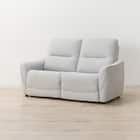 2人掛け電動リクライニングソファ 布張りタイプ (HE02 LGY) 9枚目画像