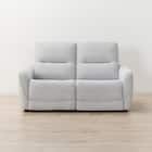 2人掛け電動リクライニングソファ 布張りタイプ (HE02 LGY) 10枚目画像