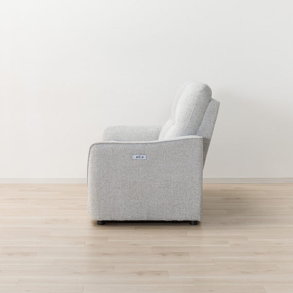 2人掛け電動リクライニングソファ 布張りタイプ (HE02 LGY) 11枚目画像