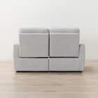 2人掛け電動リクライニングソファ 布張りタイプ (HE02 LGY) 13枚目画像