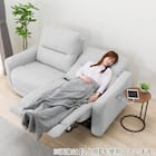 2人掛け電動リクライニングソファ 布張りタイプ (HE02 LGY) 19枚目画像