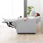 2人掛け電動リクライニングソファ 布張りタイプ (HE02 LGY) 22枚目画像