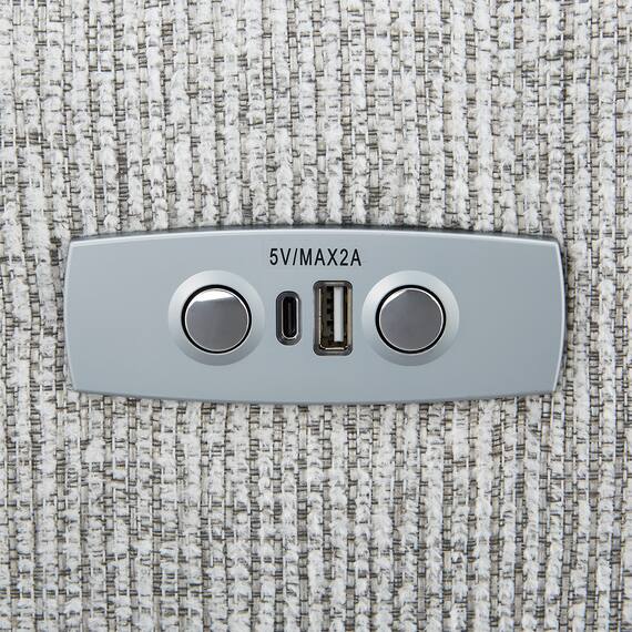 2人掛け電動リクライニングソファ 布張りタイプ (HE02 LGY) 23枚目画像