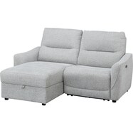 布張り片側電動リクライニングカウチソファ(HE02)