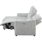 3人掛け片側電動リクライニングカウチソファ 布張りタイプ (HE02 右カウチ LGY) 16枚目画像