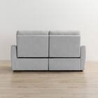 3人掛け片側電動リクライニングカウチソファ 布張りタイプ (HE02 右カウチ LGY) 19枚目画像