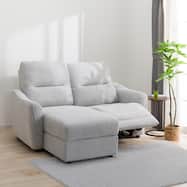 片側電動リクライニングカウチソファ 布張りタイプ (HE02)