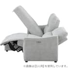 2人掛け片側電動リクライニングカウチソファ 布張りタイプ (HE02 右カウチ LGY) 19枚目画像