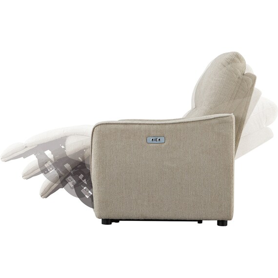 3人掛け電動リクライニングソファ 布張りタイプ (HE02 MO) 12枚目画像