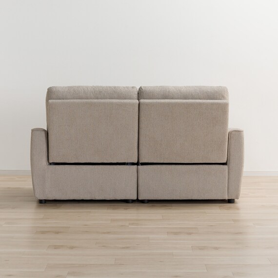 3人掛け片側電動リクライニングカウチソファ 布張りタイプ (HE02 右カウチ MO) 19枚目画像