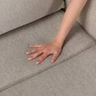 3人掛け片側電動リクライニングカウチソファ 布張りタイプ (HE02 右カウチ MO) 21枚目画像