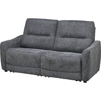 3人掛け電動リクライニングソファ 布張りタイプ (HE02 DGY)