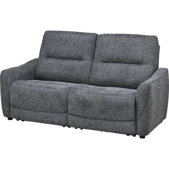 3人掛け電動リクライニングソファ 布張りタイプ (HE02 DGY) 1枚目画像