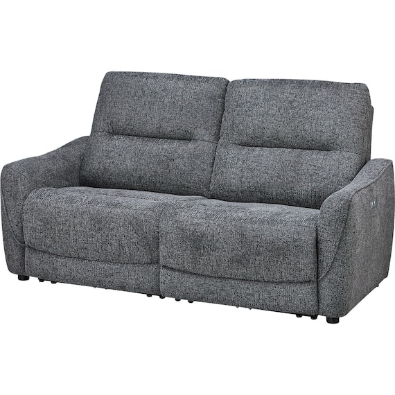 3人掛け電動リクライニングソファ 布張りタイプ (HE02 DGY) 1枚目画像