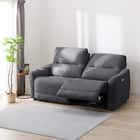 3人掛け電動リクライニングソファ 布張りタイプ (HE02 DGY) 1枚目画像