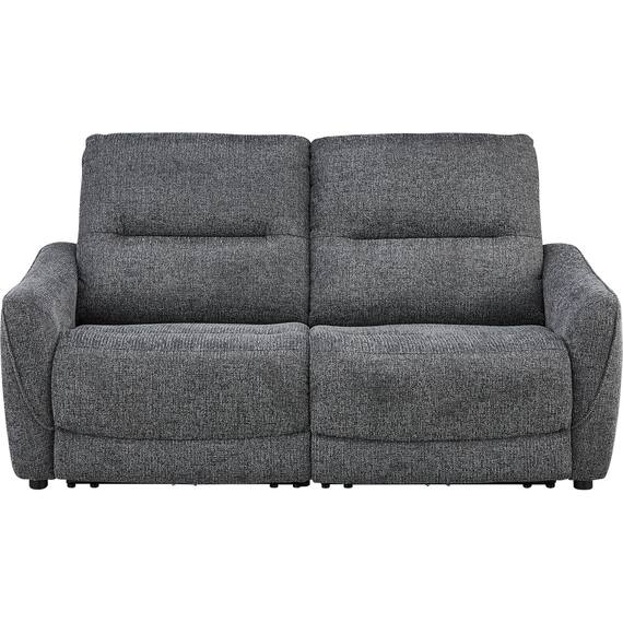 3人掛け電動リクライニングソファ 布張りタイプ (HE02 DGY) 8枚目画像