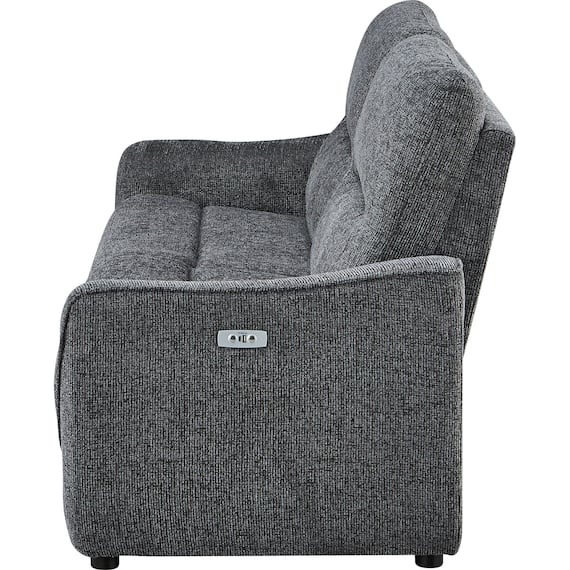 3人掛け電動リクライニングソファ 布張りタイプ (HE02 DGY) 9枚目画像