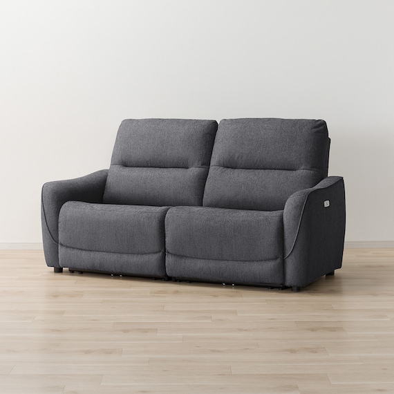 3人掛け電動リクライニングソファ 布張りタイプ (HE02 DGY) 9枚目画像