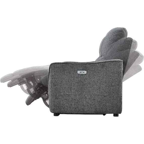 3人掛け電動リクライニングソファ 布張りタイプ (HE02 DGY) 12枚目画像