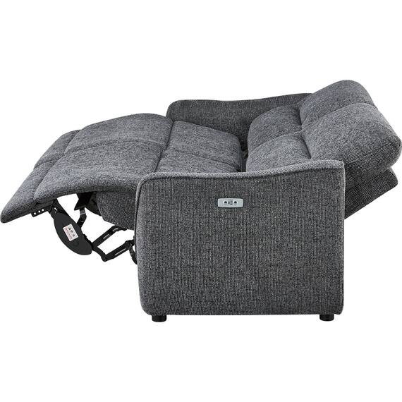 3人掛け電動リクライニングソファ 布張りタイプ (HE02 DGY) 13枚目画像