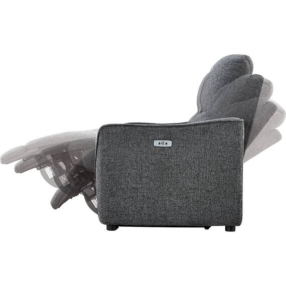 3人掛け電動リクライニングソファ 布張りタイプ (HE02 DGY) 18枚目画像