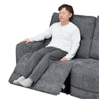 3人掛け電動リクライニングソファ 布張りタイプ (HE02 DGY) 19枚目画像