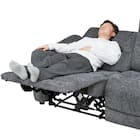 3人掛け電動リクライニングソファ 布張りタイプ (HE02 DGY) 20枚目画像