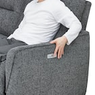 3人掛け電動リクライニングソファ 布張りタイプ (HE02 DGY) 21枚目画像