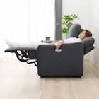 3人掛け電動リクライニングソファ 布張りタイプ (HE02 DGY) 22枚目画像