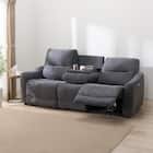 2人掛け電動リクライニングソファ+アームレスセット 布張りタイプ(HE02 DGY) 1枚目画像