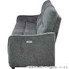 2人掛け電動リクライニングソファ+アームレスセット 布張りタイプ(HE02 DGY) 5枚目画像