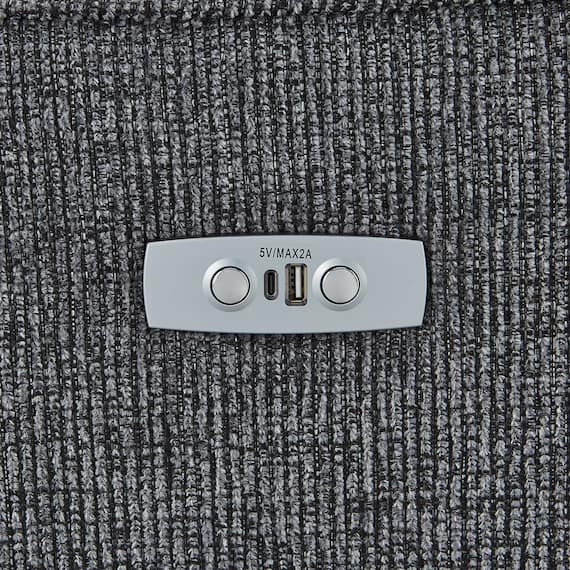 2人掛け電動リクライニングソファ+アームレスセット 布張りタイプ(HE02 DGY) 8枚目画像