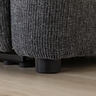 2人掛け電動リクライニングソファ+アームレスセット 布張りタイプ(HE02 DGY) 10枚目画像