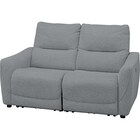 2人掛け電動リクライニングソファ 布張りタイプ (HE02 DGY) 1枚目画像