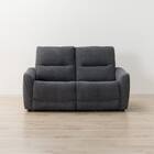 2人掛け電動リクライニングソファ 布張りタイプ (HE02 DGY) 10枚目画像