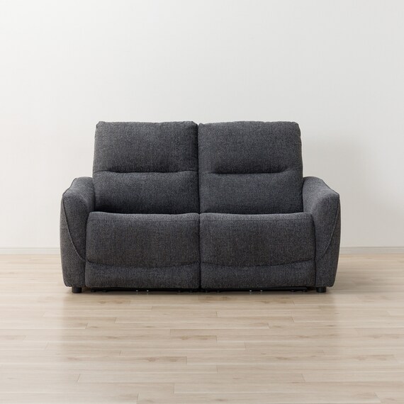 2人掛け電動リクライニングソファ 布張りタイプ (HE02 DGY) 10枚目画像