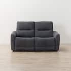 2人掛け電動リクライニングソファ 布張りタイプ (HE02 DGY) 10枚目画像