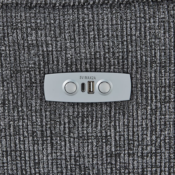 2人掛け電動リクライニングソファ 布張りタイプ (HE02 DGY) 23枚目画像