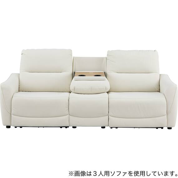 傷・汚れに強い合成皮革 2人掛け電動リクライニングソファ＋アームレスセット(HE02 NS IV) 5枚目画像