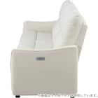 傷・汚れに強い合成皮革 2人掛け電動リクライニングソファ+アームレスセット(HE02 NS IV) 6枚目画像