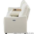 傷・汚れに強い合成皮革 2人掛け電動リクライニングソファ＋アームレスセット(HE02 NS IV) 7枚目画像