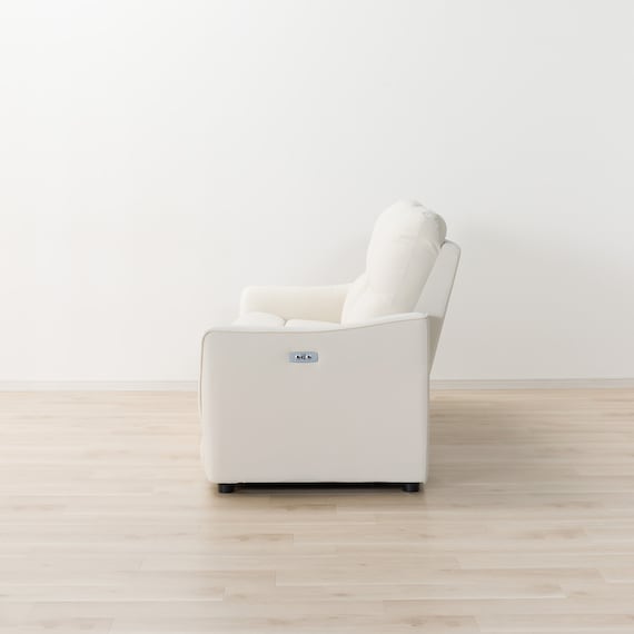 傷・汚れに強い合成皮革 2人掛け電動リクライニングソファ+アームレスセット(HE02 NS IV) 7枚目画像